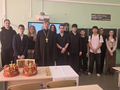 Занятие в рамках проекта «Семья как храм», 9«Г»